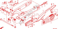 SWINGARM for Honda XL 1000 VARADERO ABS BLANCHE 2011