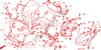 FRONT COWL (CBF600S8/SA8) for Honda CBF 600 FAIRING ABS 2009