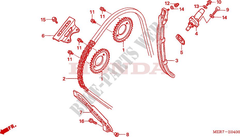CAM CHAIN   TENSIONER (CBF600S6/SA6/N6/NA6) for Honda CBF 600 NAKED 2 TONES 2006