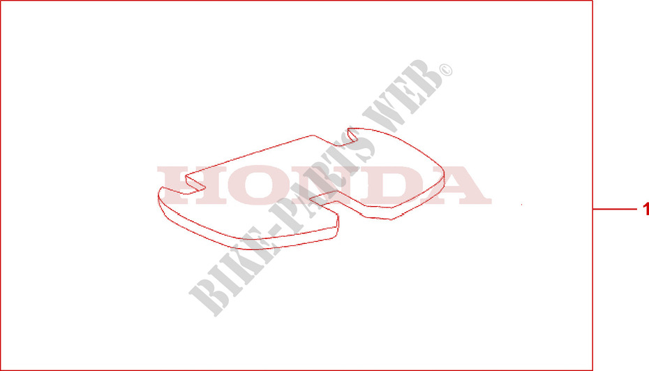 TOP BOX MAT for Honda CBF 500 2004