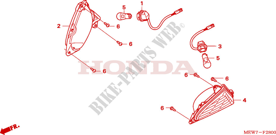 INDICATOR for Honda DEAUVILLE 700 2006