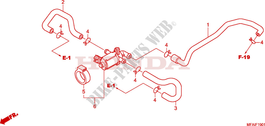 AIR INJECTION CONTROL VALVE for Honda CBF 1000 ABS 2009
