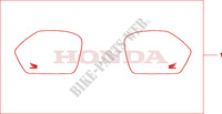 PANNIER COVER SET for Honda CBF 1000 T ABS 2010