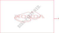 TOP BOX MAT for Honda TRANSALP 700 ABS 2008