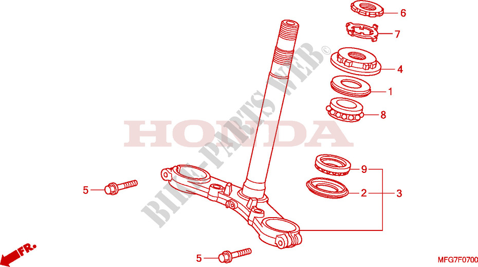 STEERING DAMPER for Honda CB 600 F HORNET 34HP 2007