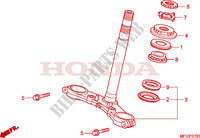 STEERING DAMPER for Honda CB 600 F HORNET STRIPE 2010
