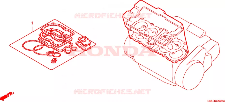 GASKET KIT Honda MOTO 600 HORNET 2010  CB600FA