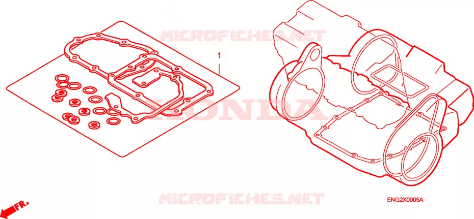 GASKET KIT Honda MOTO 600 HORNET 2010  CB600FA