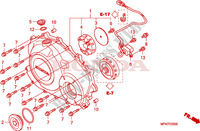 RIGHT CRANKCASE COVER for Honda CB 1000 R ABS 2009