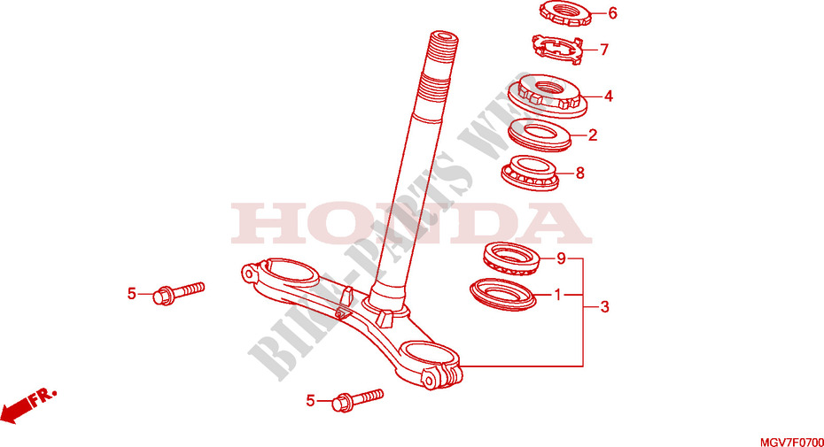 STEERING DAMPER for Honda CBR 600 F ABS 2011