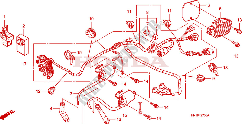 WIRE HARNESS for Honda FOURTRAX SPORT 400 EX 2008