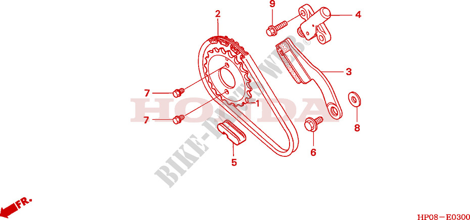 CAM CHAIN   TENSIONER for Honda FOURTRAX 500 FOREMAN RED 2006