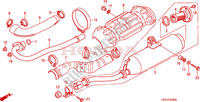 EXHAUST MUFFLER for Honda FOURTRAX 500 FOREMAN 4X4 Electric Shift, Power Steering 2008