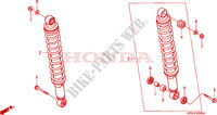 REAR SHOCK ABSORBER for Honda FOURTRAX 500 FOREMAN 4X4 RED 2009