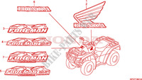 STICKERS for Honda FOURTRAX 500 FOREMAN 4X4 Electric Shift 2011