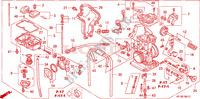CARBURETOR (TRX450R6,7,8/ER6,7,8) for Honda TRX 450 R SPORTRAX Electric Start RED 2008