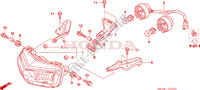 HEADLIGHT (TRX450R6,7,8/ER6,7,8) for Honda TRX 450 R SPORTRAX Kick start RED 2008
