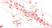 REAR BRAKE CALIPER for Honda TRX 450 R SPORTRAX Kick start RED 2008
