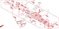 REAR BRAKE CALIPER for Honda TRX 450 R SPORTRAX Electric Start 2011
