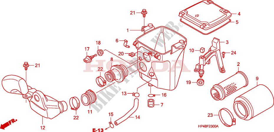 AIR CLEANER for Honda FOURTRAX 420 RANCHER 4X4 Manual Shift 2007