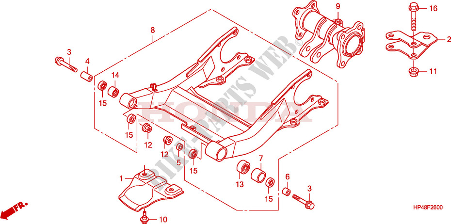 SWINGARM for Honda FOURTRAX 420 RANCHER 4X4 Manual Shift 2007