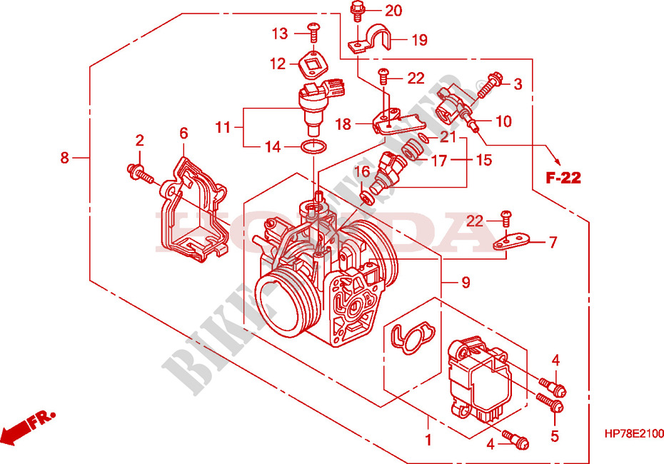 THROTTLE BODY for Honda FOURTRAX 420 RANCHER AT PS RED 2010