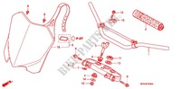 HANDLE PIPE/TOP BRIDGE (2) for Honda CRF 450 R 2011