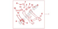 MAIN STAND   BRAKE PEDAL for Honda CROSSRUNNER 800 2011