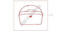 TOP BOX INNERBAG for Honda DEAUVILLE 700 ABS 2013