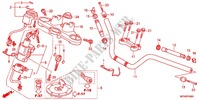HANDLE PIPE/TOP BRIDGE (2) for Honda DEAUVILLE 700 ABS 2011