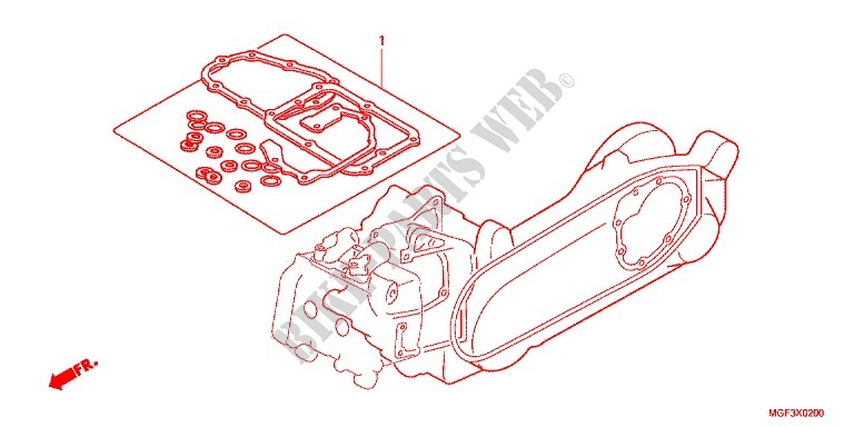 GASKET KIT for Honda SILVER WING 600 ABS 2011