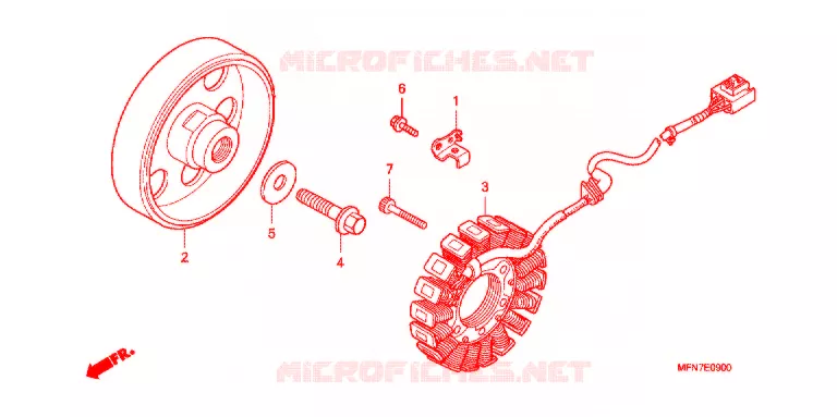 LEFT CRANKCASE COVER - ALTERNATOR (2) Honda MOTO 1000 CB 2012  CB1000RC