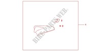 PILLION *PRD/PBK* for Honda CB 1000 R 2012