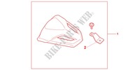 REAR SEAT COWL COOL WHITE for Honda CB 600 F HORNET ABS BLANCHE 2012