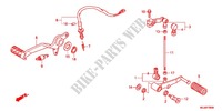 MAIN STAND   BRAKE PEDAL for Honda CBF 1000 ABS 2012