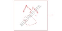 MAT SET 35 L TOP BOX for Honda CBF 1000 F ABS TS 2012
