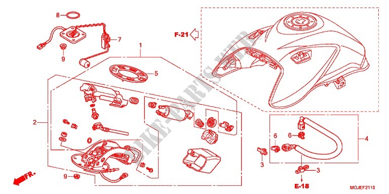 FUEL PUMP for Honda CBF 1000 F ABS TS 2012