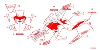 STICKERS (3) for Honda CBR 125 REPSOL 2012