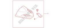 REAR SEAT COWL COOL WHITE for Honda CBR 600 F ABS WHITE 2012