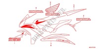 STICKERS (2) for Honda CBR 600 F WHITE 2012