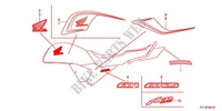 STICKERS (2) for Honda CB1 125 RUEDAS FUNDIDAS 2012