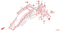 REAR FENDER (2) for Honda ACE 125 CASTED WHEELS 2012