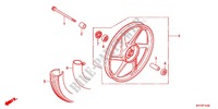 FRONT WHEEL (MOULURE) for Honda ACE 125 CASTED WHEELS 2012