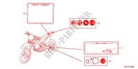 CAUTION LABEL (1) for Honda CRF 450 X 2012