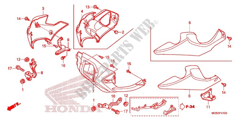 UNDER COWL for Honda NC 700 2012