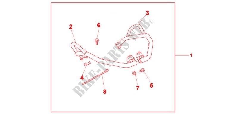 COWL GUARD KIT for Honda NC 700 X ABS 35KW 2012