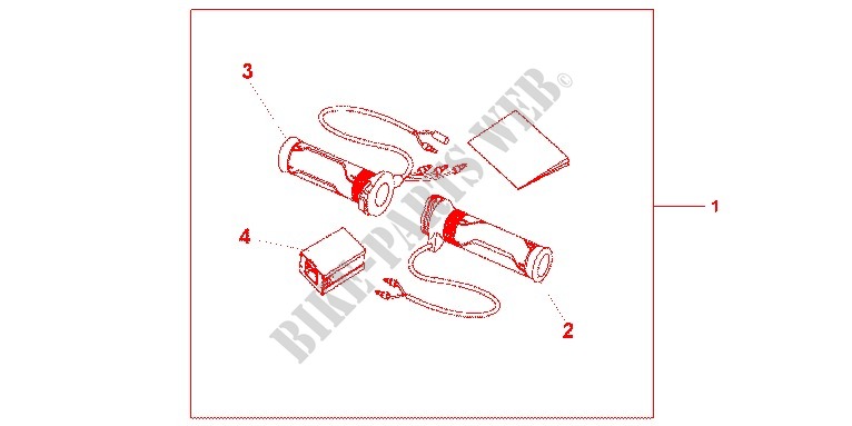 GRIP HEATER(12A T for Honda NC 700 X ABS 35KW 2012