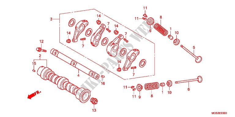 CAMSHAFT for Honda NC 700 X ABS 35KW 2012