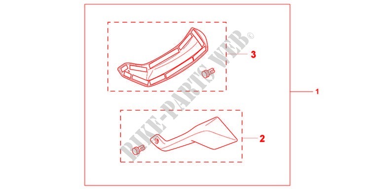 FOOT DEFLECTOR SET for Honda NC 700 X ABS 35KW 2012