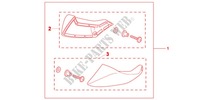 FOOT DEFLECTOR SET for Honda NC 700 X 35KW 2012